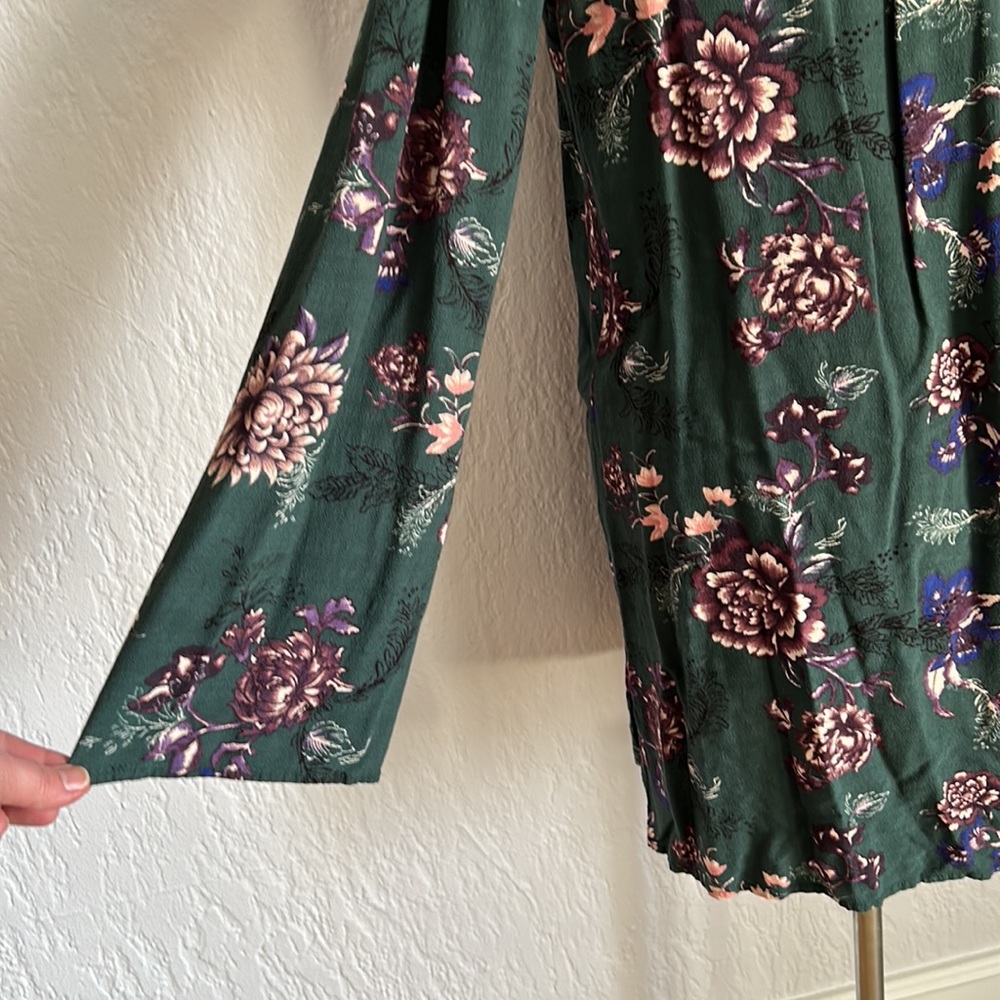 Free People Long Sleeve Mini Swing Dress size medium - Picture 3 of 3